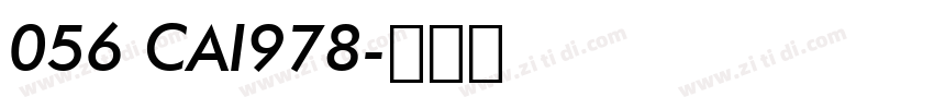 056 CAI978字体转换